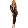 Leg Avenue - Bodystocking Cheville Reckless Noir